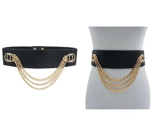 Belt Corset w/ Hanging Chain