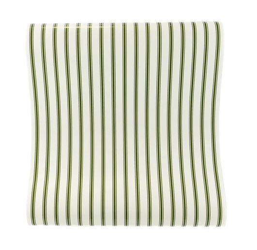 Paper Table Runner Green Striped