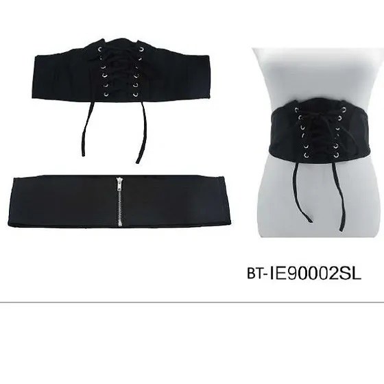 Belt Corset Lace Up Black