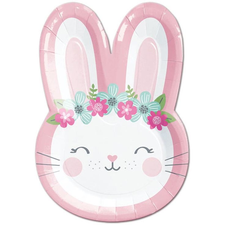 Bunny Shaped 9" Dinner Plates