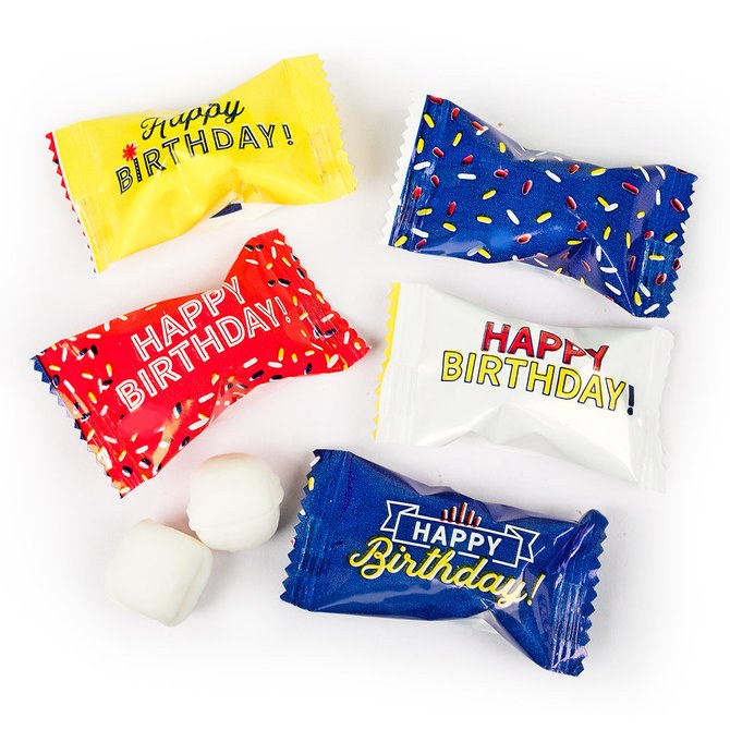 Happy Birthday Butter Mints 55pcs