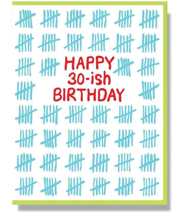 Card Bday Happy 30-ish