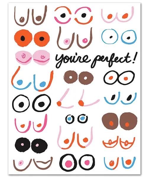 Card Happy Birthday You're Perfect Boobs