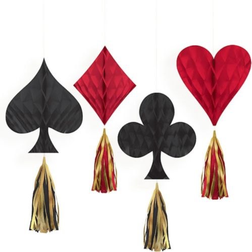 Mini Honeycomb Decor w/ Tassels 4pk