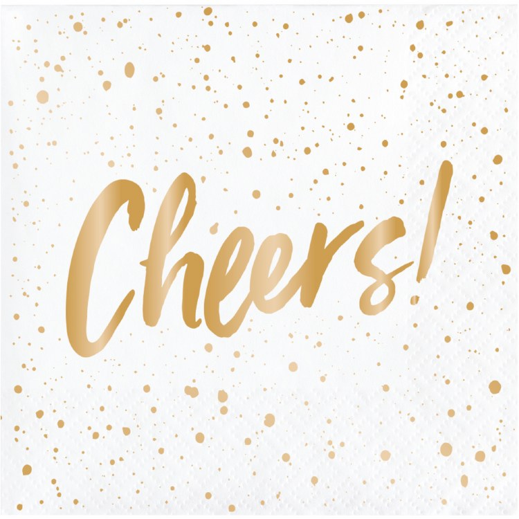 Cheers Pop Beverage Napkins 24ct