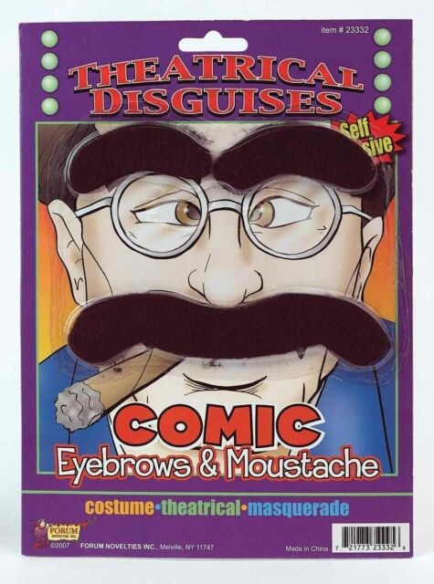 Comic Moustache &amp; Eyebrow Set
