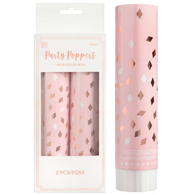 Confetti Poppers Blush/Pink 2pk