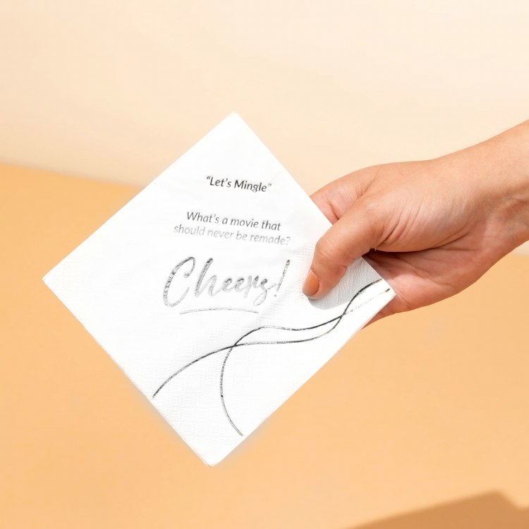 Convokins Wed Napkns 50ct SLVR