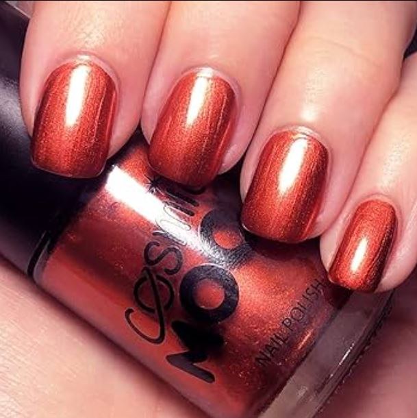 Cosmic Moon Nail Polish - Metallic Red