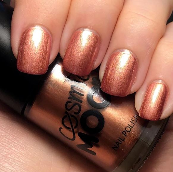 Cosmic Moon Nail Polish - Metallic Rose Gold