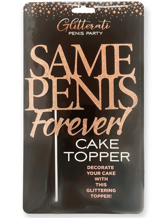 Same Penis Forever Cake Topper