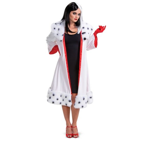 Cruella Coat &amp; Gloves Adult Lg