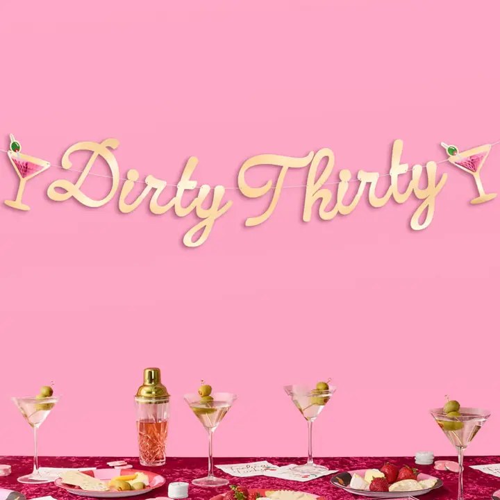 Banner Dirty Thirty 3D 5ft