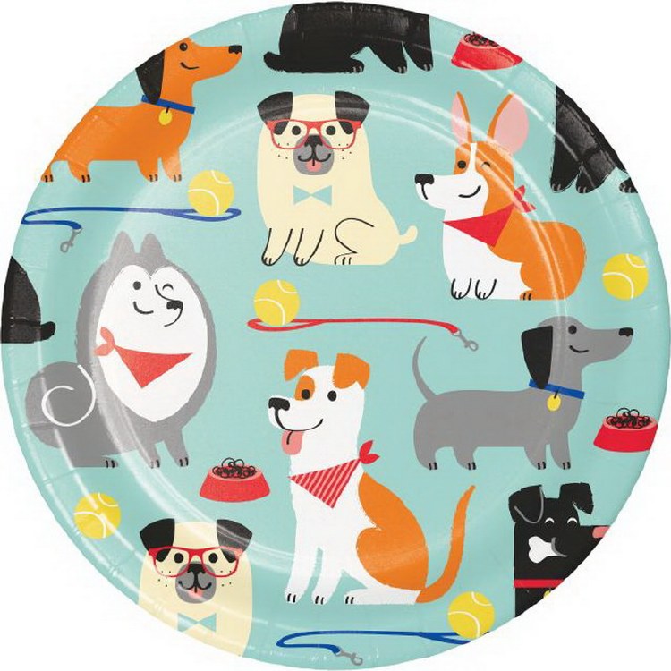 Dog Party 7" Plates