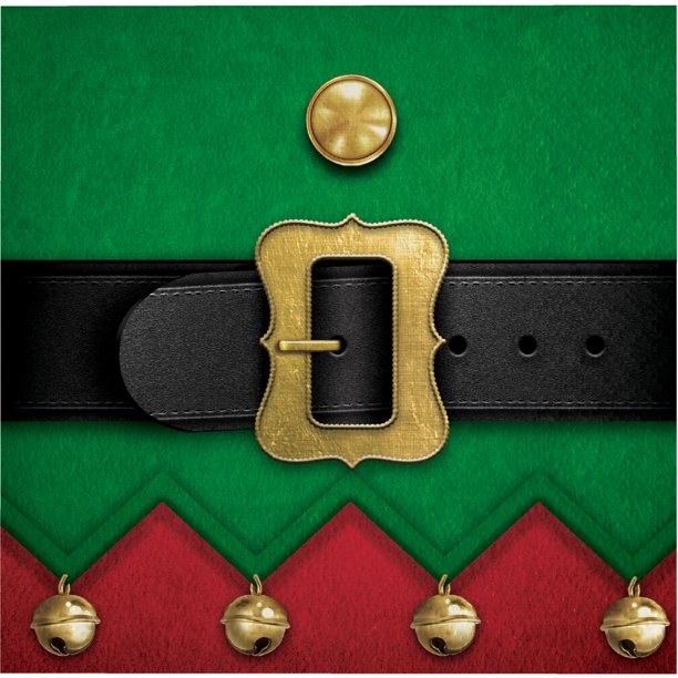 Elf Suit Beverage Napkins ~ 16 Pack