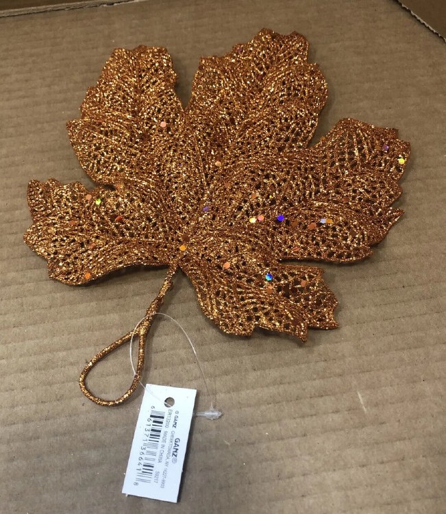 Sparkle Brown Leaf 7.5in.