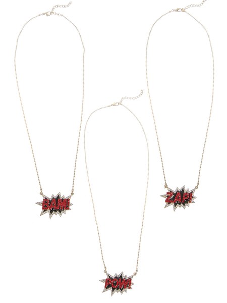 Necklace Bam Pow Zap Asst