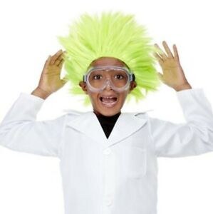 Explosive Scientist Wig Green