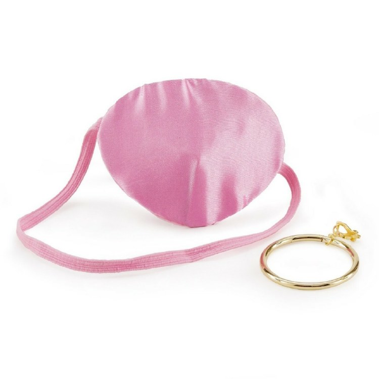 Eye Patch and Earrings Set Pink