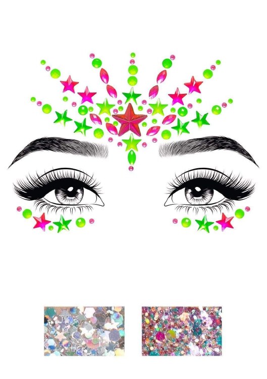 Face Jewels Neon