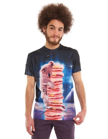 Cheeseburger Space Shirt XXL