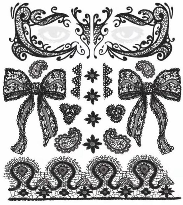 TattooFX Lace Face Mask