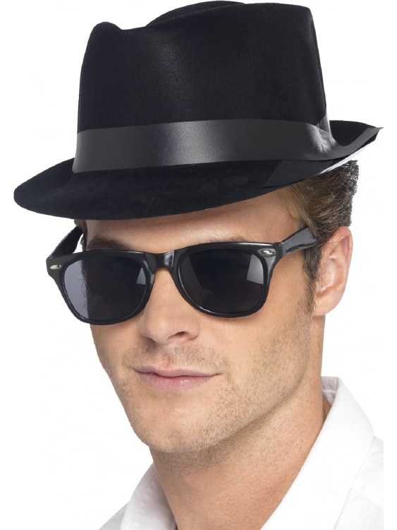 Flocked Fedora Hat