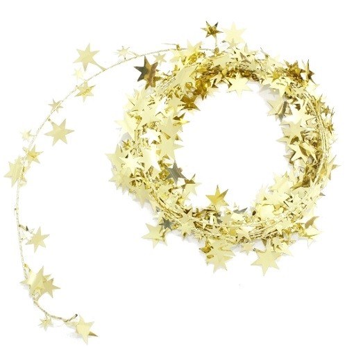 Garland Stars Gold 25ft