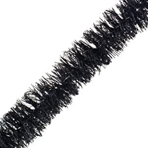 Garland Tinsel Black 9ft