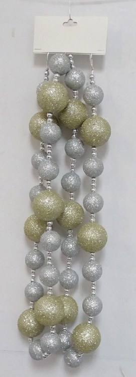 Garland Glitter Ornaments Slv