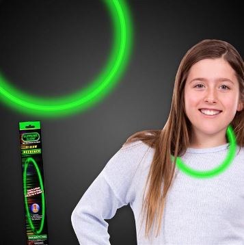 22" Glow Necklace Green