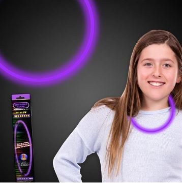 22" Glow Necklace Purple