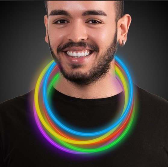 Glow Necklaces 50ct Asst Tube