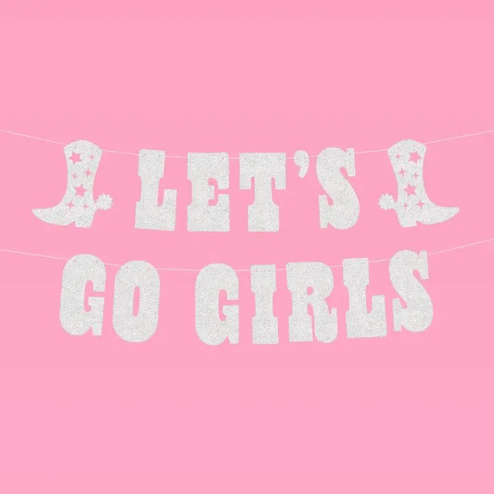 Let's Go Girls Banner 5ft