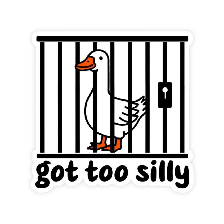 Sticker Silly Goose
