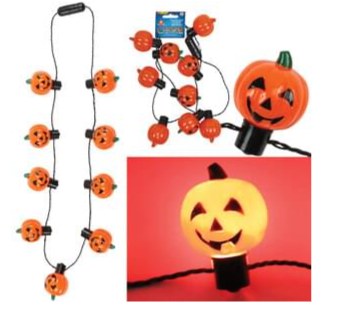 Necklace Pumpkin Light Up