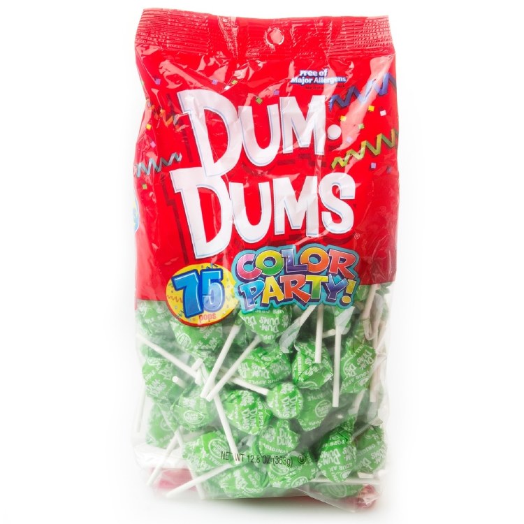 Candy Dum Dums 75ct Sour Apple