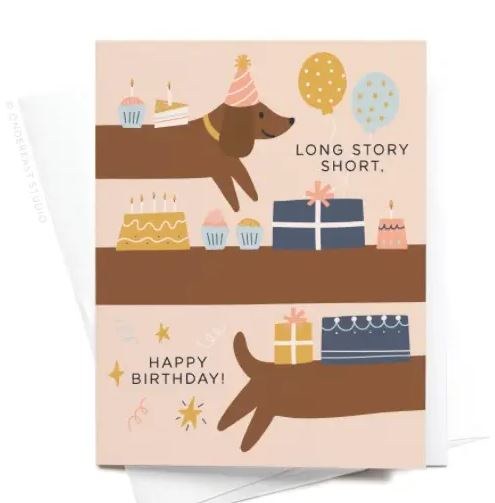 Card Long Story Short Dog HB