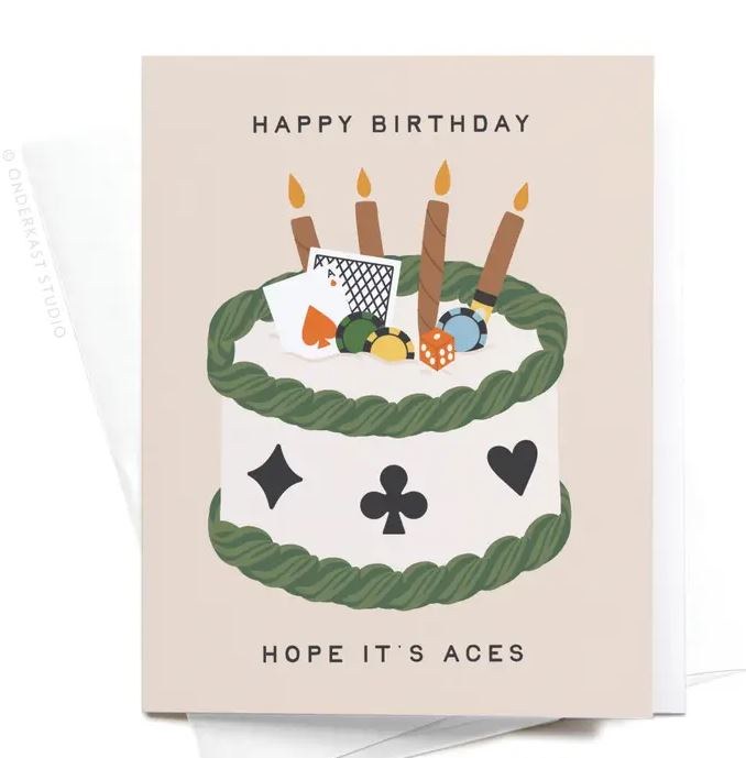 Card Happy Birthday Aces