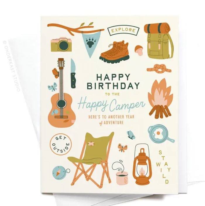 Happy Birthday to the Happy Camper Card