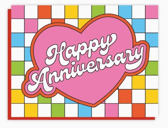 Card Happy Anniversary Rainbow