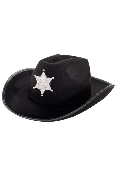 Cowboy Sherriff Hat Black