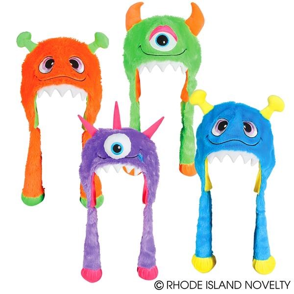 Hat Monster Plush Asst