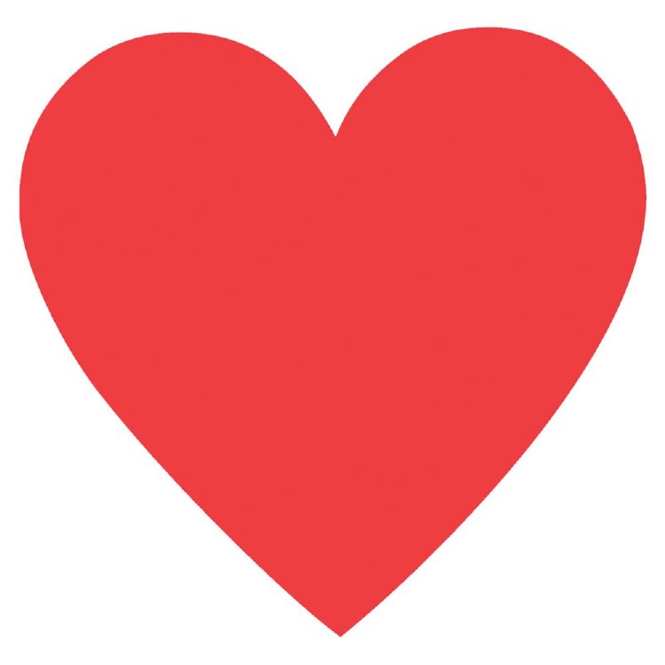 8" Heart Cutout 1pc