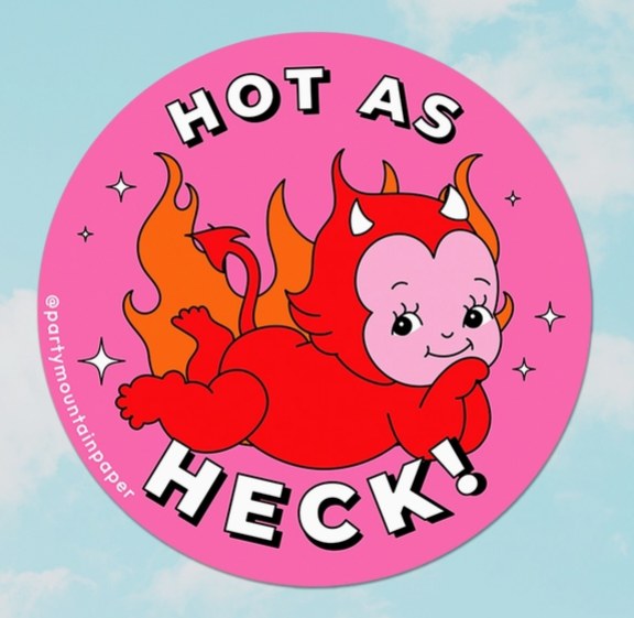 Sticker Hot as Heck