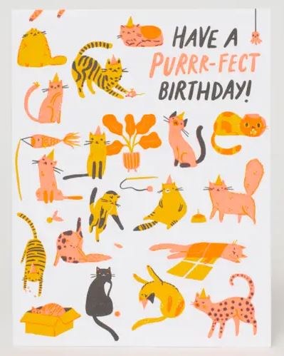Card HB Purrrfect Birthday