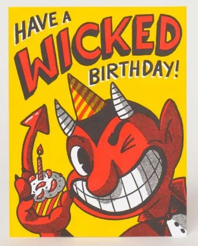 Card Wicked Birthday Devil