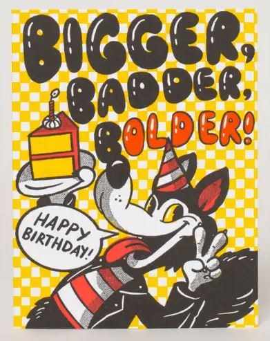 Card Birthday Bad Wolf