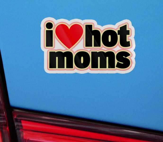 Sticker I Heart Hot Moms