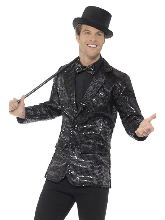 Jacket Sequin Black Med